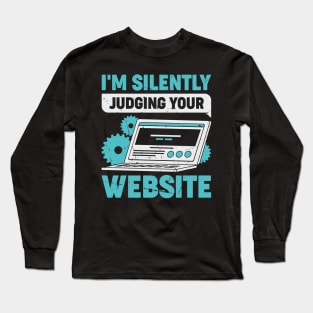 Funny Web Developer Designer Gift Long Sleeve T-Shirt